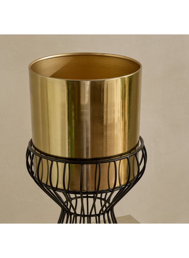 Home Box Metal Planter Stand - Gold and Black - Image 3